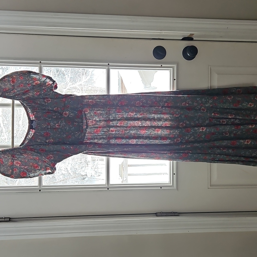 Angie Green Floral Maxi Dress